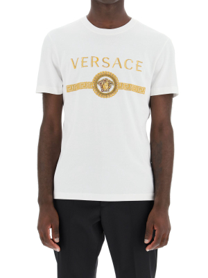 Versace Medusa Embroidered Logo T-shirt