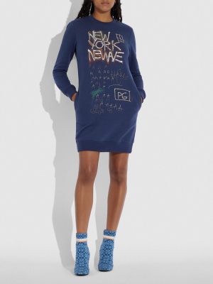 Coach X Jean-michel Basquiat Sweatshirt Dress