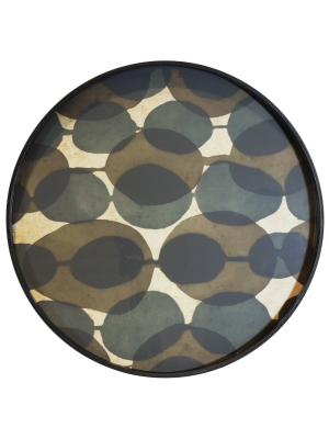 Connected Dots Round Tray