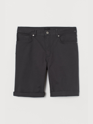 Slim Fit Twill Shorts