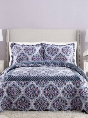 Regal Rosettes Bedspread Pillow Shams - Vera Bradley