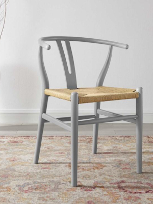 Alexander Dining Wood Side Chair In Light Gray