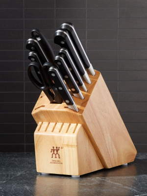 Zwilling ® J.a. Henckels Pro 10-piece Natural Block Knife Set