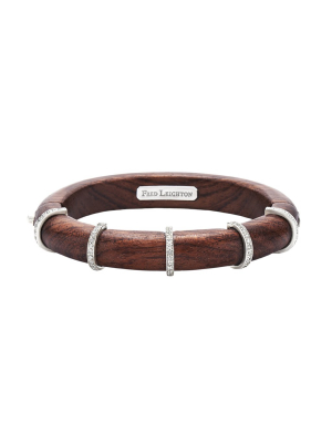 Collar Diamond Bangle - Rosewood