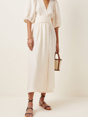 Fiona Linen Midi Dress