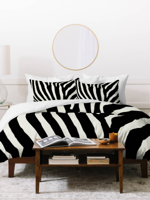 Natalie Baca Zebra Stripes Duvet Set