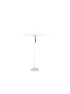 Performance Umbrella, Hexagonal, Polished Silver