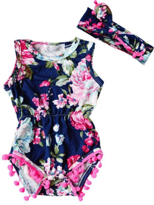 Adalee Floral Romper