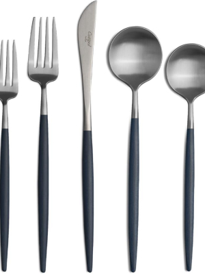 Goa Cutlery - Brushed Stainless Steel And Blue Handle - Sets