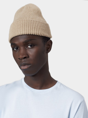 Merino Wool Beanie - Sahara Camel