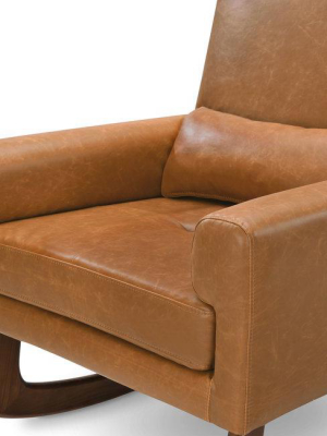 Sleepytime Rocker In Vegan Leather - Tan