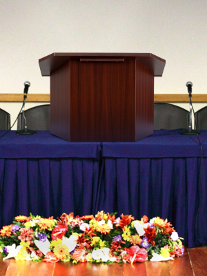 Flash Furniture Foldable Tabletop Lectern In Mahogany