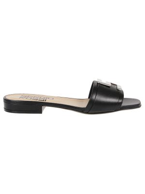 Sergio Rossi Logo Plaque Open-toe Sandals