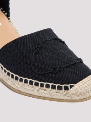 Prada Ankle Straps Wedge Espadrilles