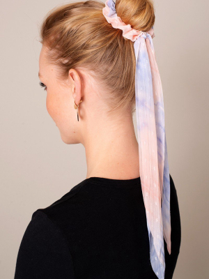 Tie Dye Ponytail Scarf Scrunchy