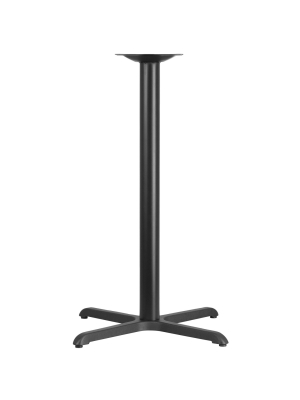 Flash Furniture 30'' X 30'' Restaurant Table X-base With 3'' Dia. Bar Height Column