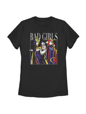 Women's Disney Princesses Artistic Bad Girl T-shirt