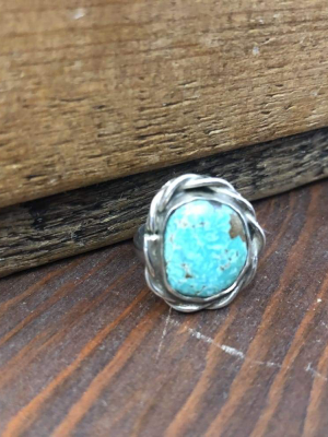 Off-round Turquoise Ring | Vintage