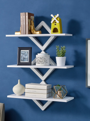 40" X 27.5" Three Tier Diamonds Shelving System - Danya B.