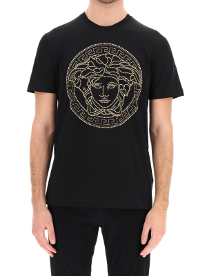 Versace Medusa Embellished T-shirt