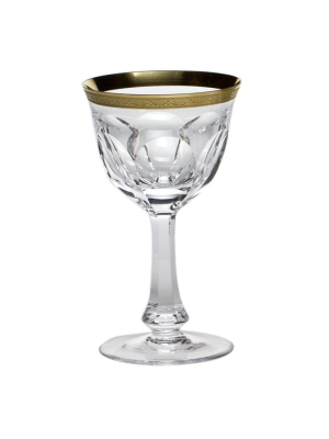 Moser Lady Hamilton Gold Crystal Goblet