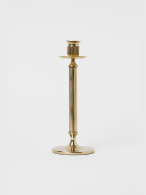 Tall Metal Candlestick