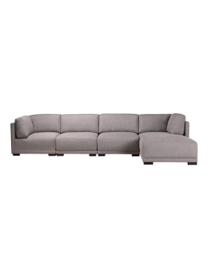 Romeo Modular Sectional Right Grey