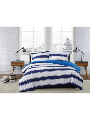 London Fog Watkins Stripe Duvet Set