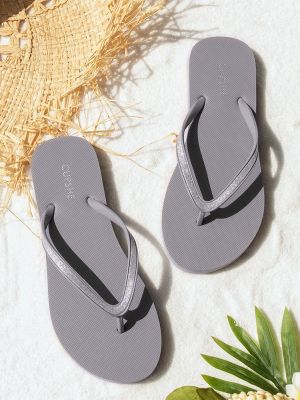 Slate Grey Flip Flops