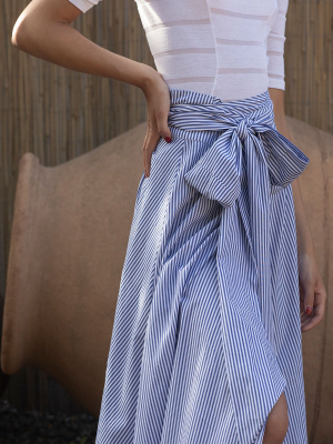 Striped Cotton Alma Skirt