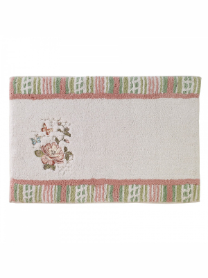 Avanti Butterfly Garden Rug - White