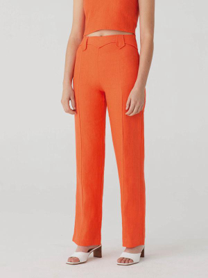 Dolar Pants In Orange Red