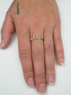 The Alisa Love Ring, 14k Goldfill