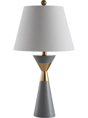 Lippa Table Lamp Gray/gold (set Of 2)