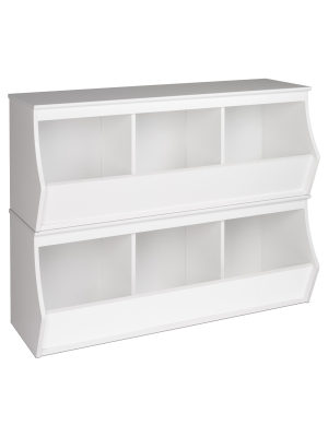 Fremont Entryway Storage Cubbie - 6 Bin - White - Prepac