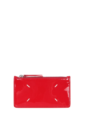 Maison Margiela Four-stitch Detailed Zipped Cardholder