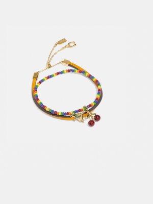 Rainbow Charm Friendship Bracelet Set
