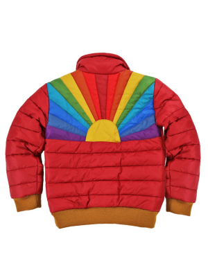 Kid's Sunburst Jacket - Red