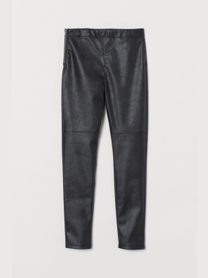 Skinny Fit High Twill Pants