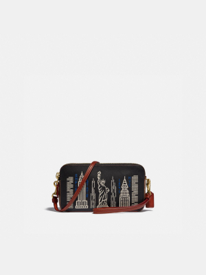 Kira Crossbody With Stardust City Skyline