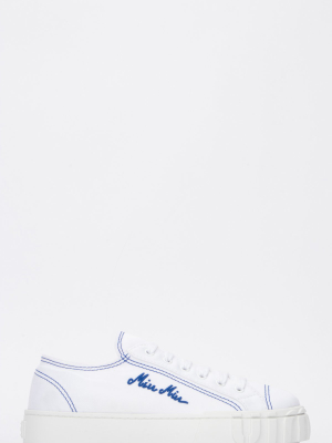 Miu Miu Logo Sneakers