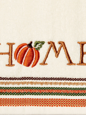 2pc Give Thanks/home Hand Towel Set Cream - Skl Home