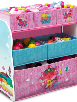 Trolls World Tour Design And Store 6 Bin Toy Organizer - Delta Children