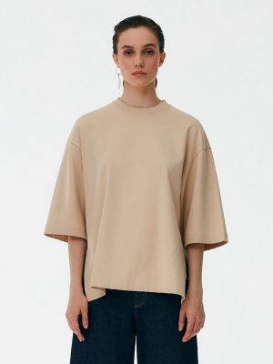 Punto Milano Crew With Side Slits T-shirt