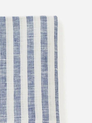 White And Blue Stripe Kitchen Cloth