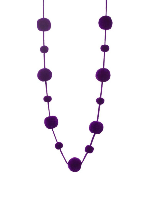 Pom Pom Garland - Purple