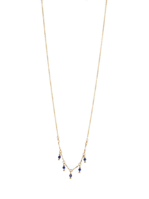 Gemstone Necklace - Midnight Blue