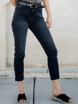 Preorder - Bohme Mom Jeans In Black