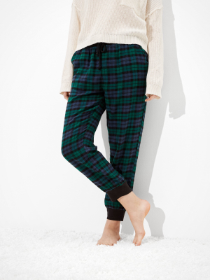 Aeo Plaid Flannel Pj Jogger Pant