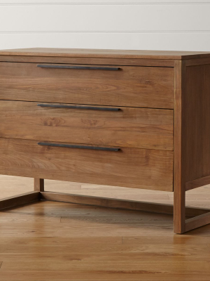 Linea Ii Natural Three-drawer Chest